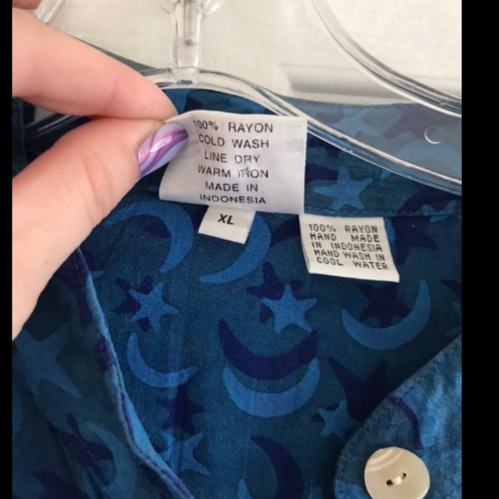 Moon And Stars Button Down Blouse View 4